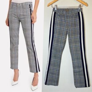 NWOT MOTHER Pants | Trousers | Insider | Plaid | Racing Stripes | Ankle | 23